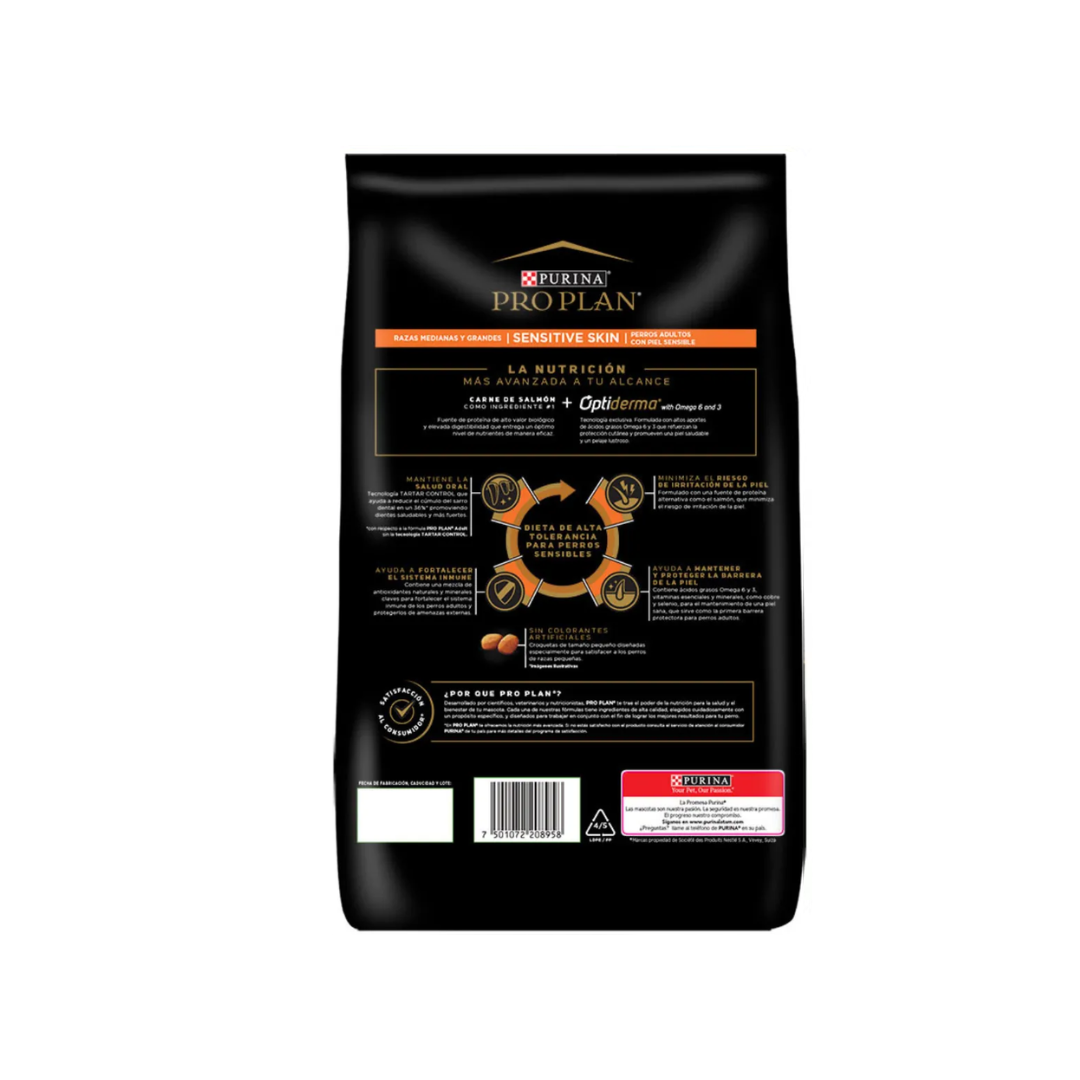 Pro Plan Adulto Sensitive Skin Razas Medianas y Grandes