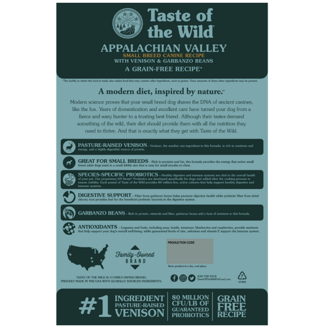 Taste of the Wild Appalachian Valley S.B