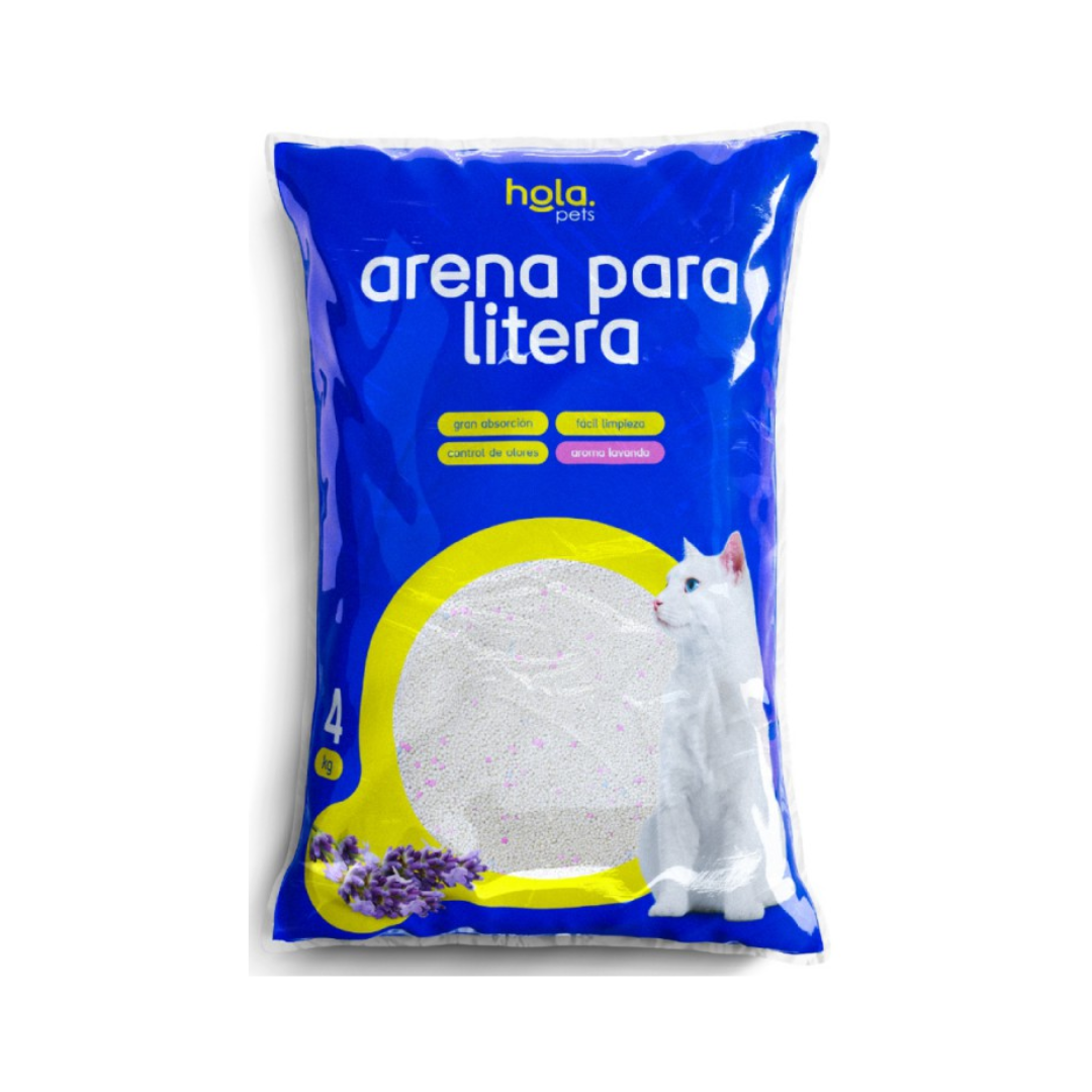 Arena para Gato 4kg - Lavanda - Hola Pets