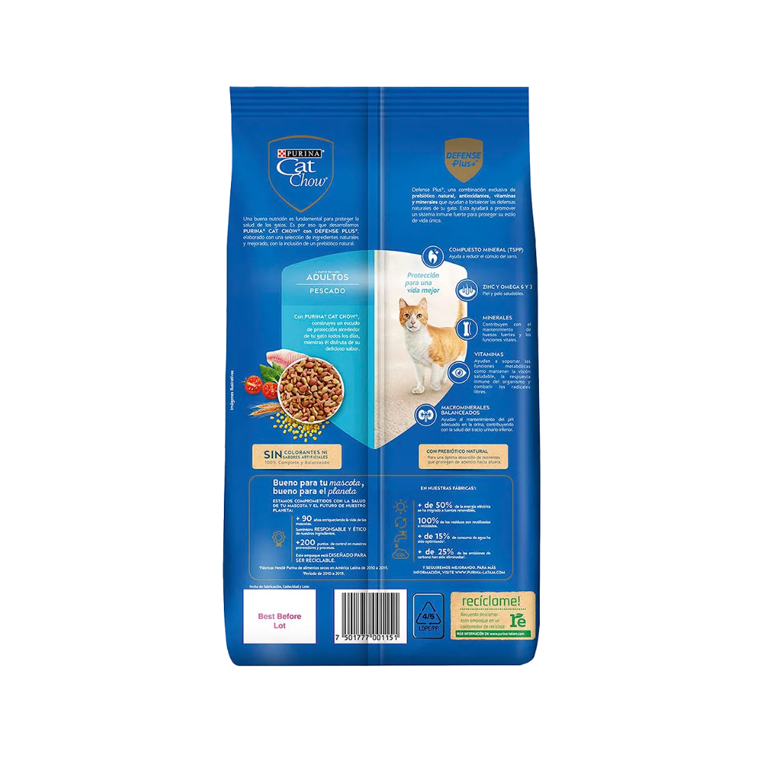 Cat Chow Adultos Pescado Nutrición Para Tu Gato