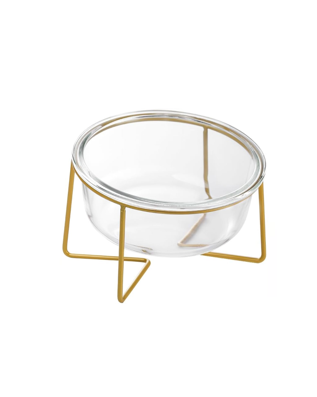 Plato de Vidrio con base de Metal