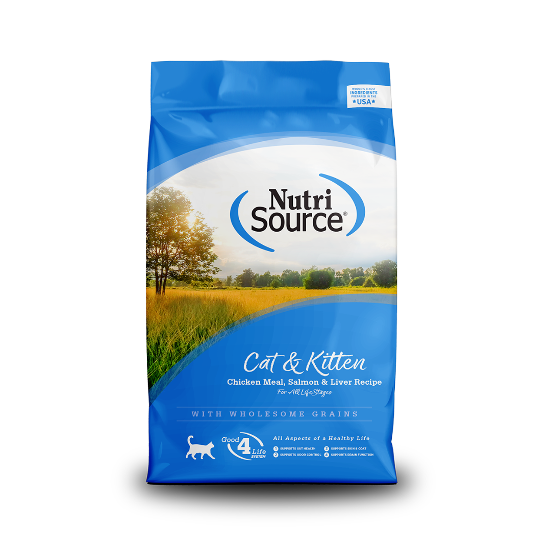 NutriSource pollo, salmón e hígado para gatos y gatitos