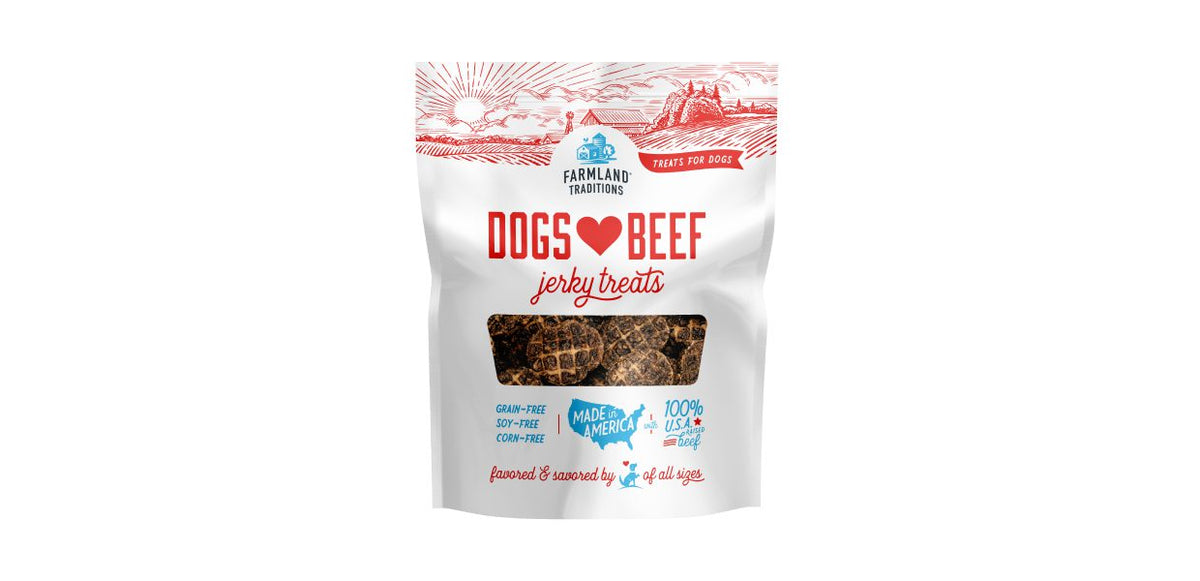Farmland – Dogs Love Beef Jerky Treats 141g