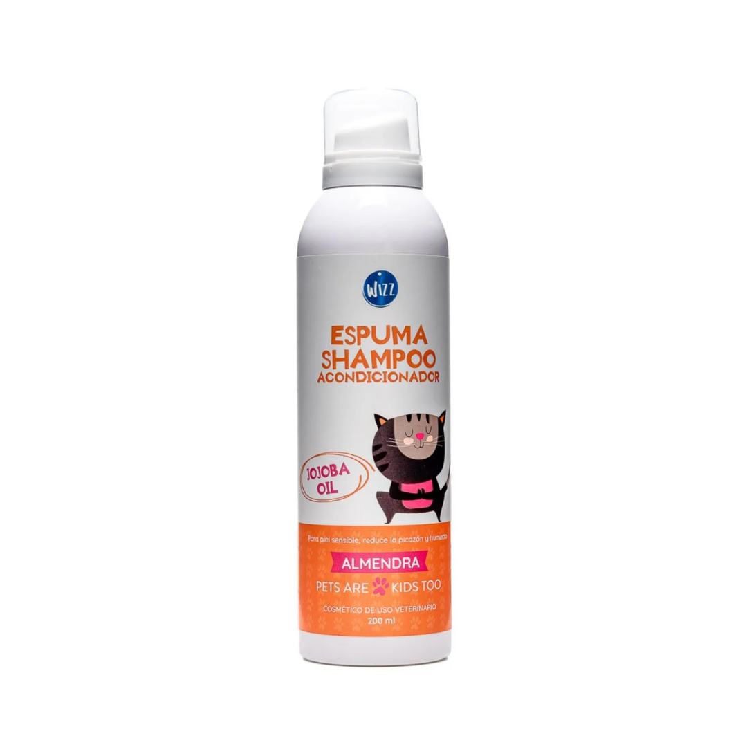 Espuma Shampoo - Acondicionador de Almendra 200 ml Wizz