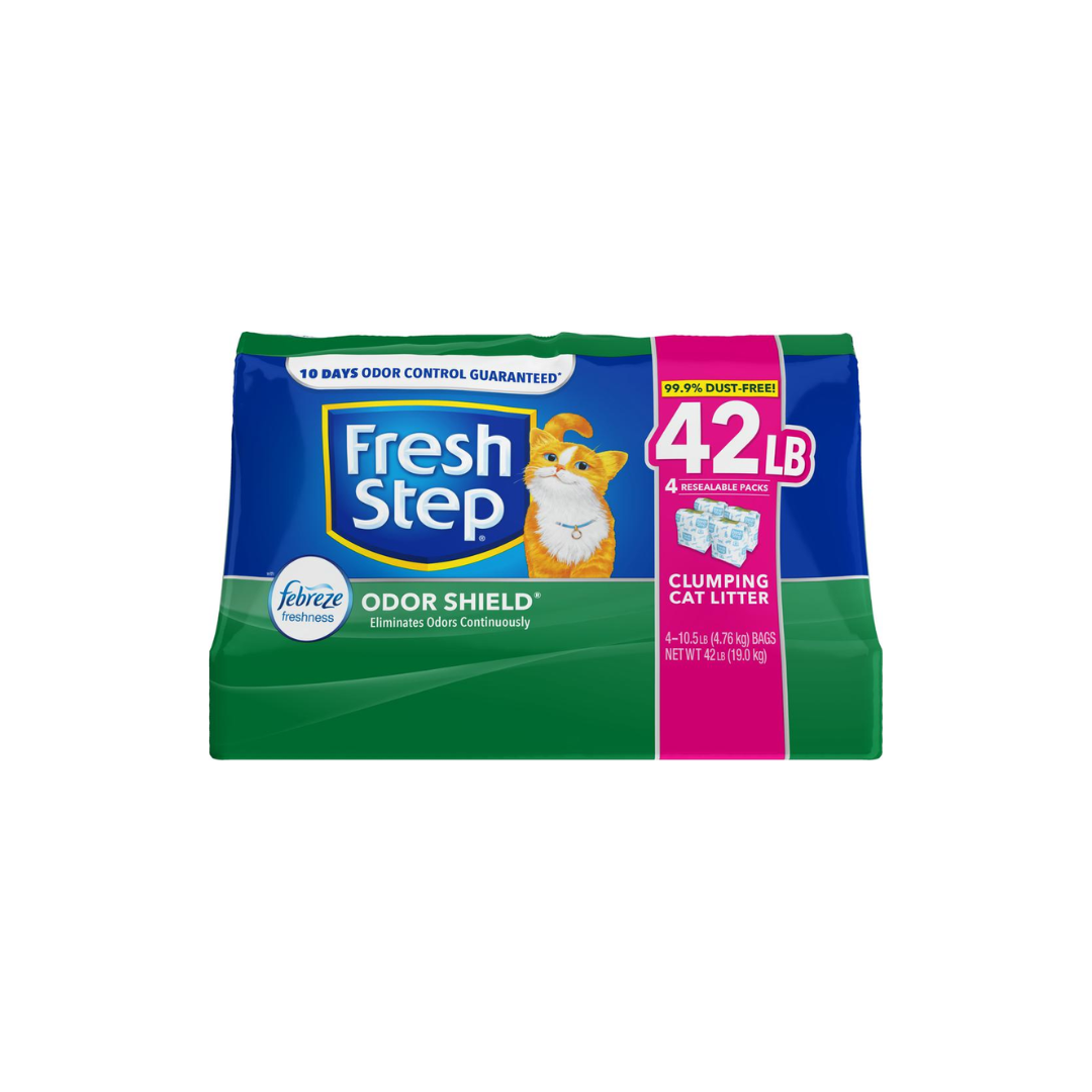 Arena para Gatos Fresh Step con Febreze 4 Unidades 4.76 kg / 10.5 lb