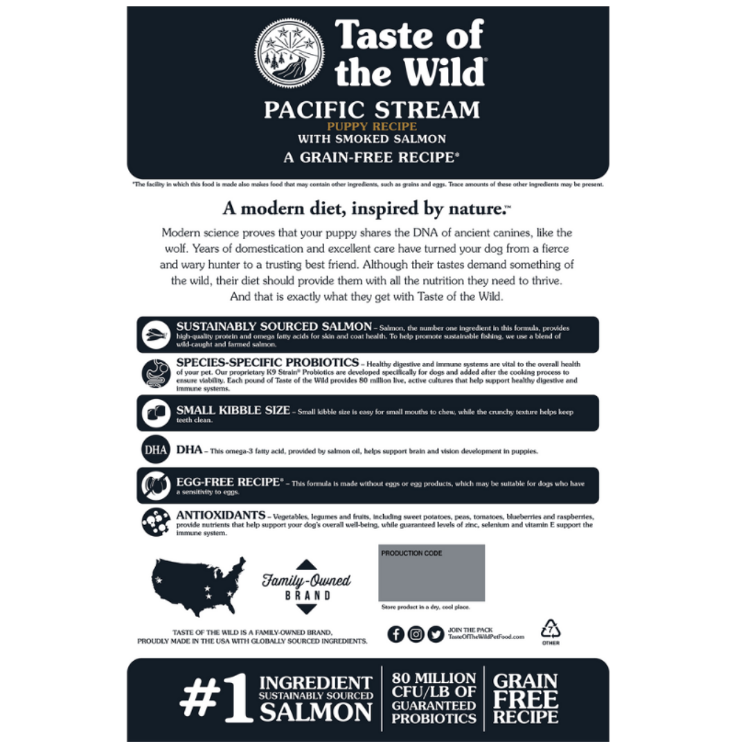 Taste of the wild Pacific Stream Puppy