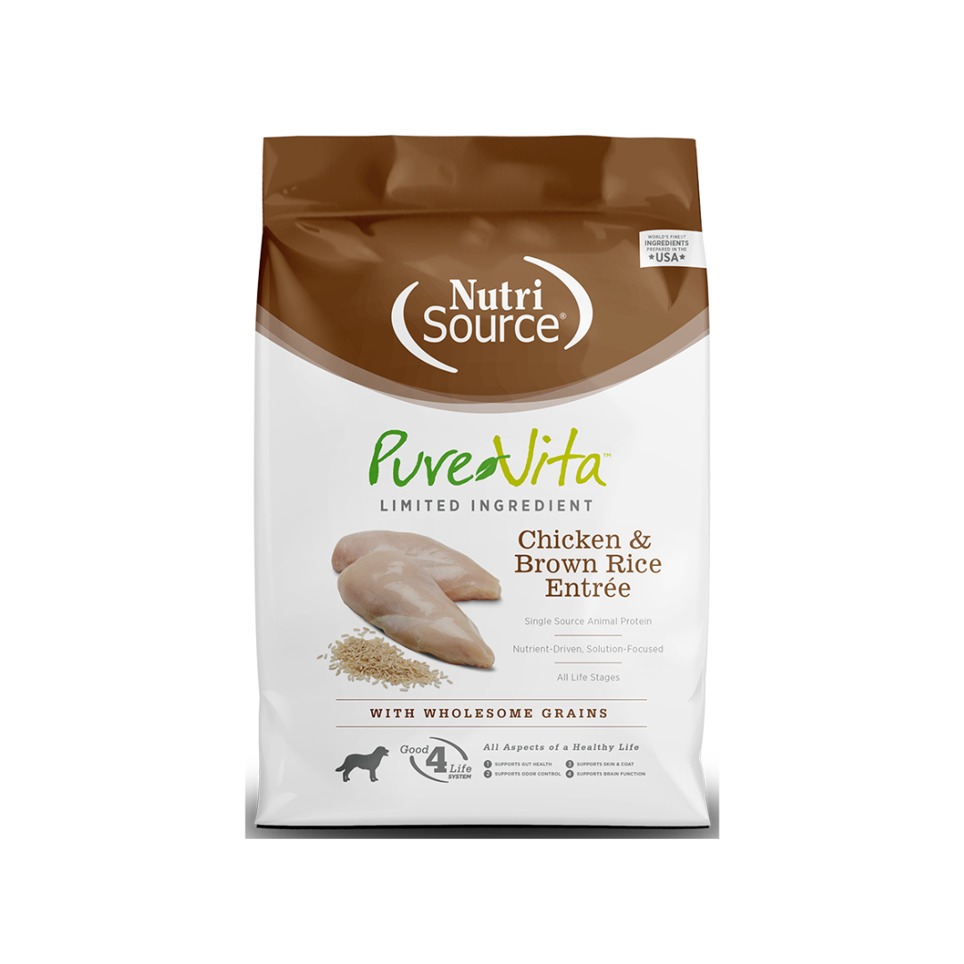 NutriSource PureVita Chicken & Brown Rice Entrée