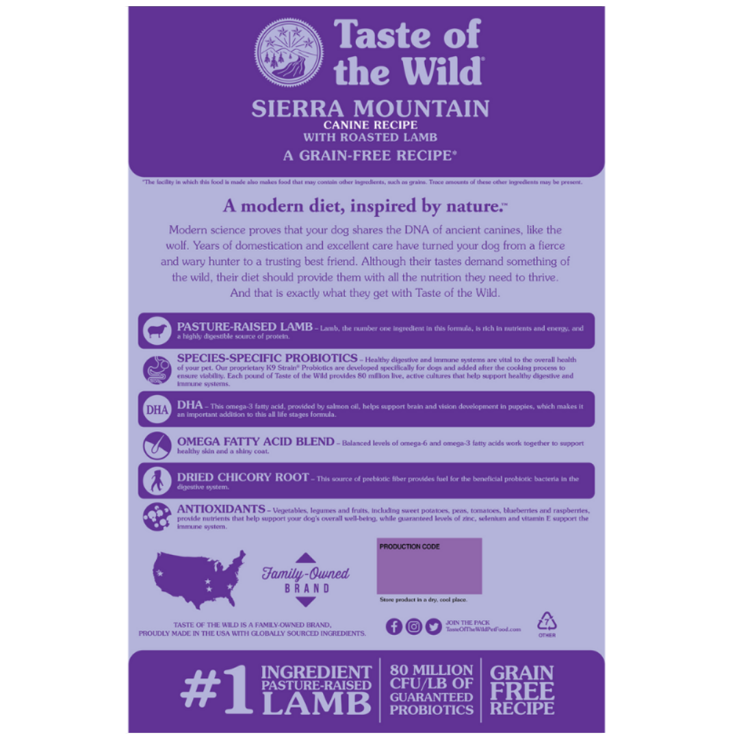 Taste of the Wild Sierra Mountain