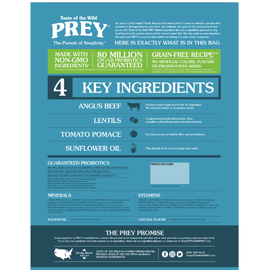 Taste of the Wild Prey Dog