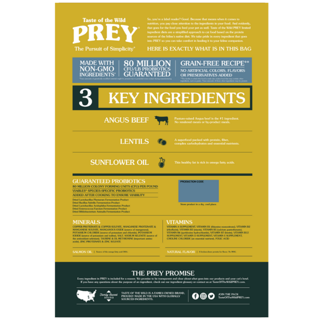 Taste of the Wild Prey Gato