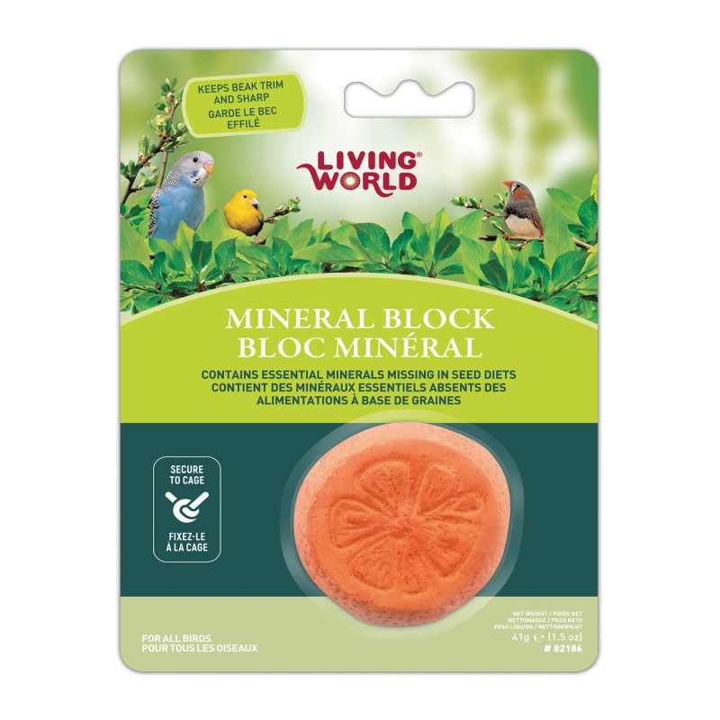 Living World – Bloque Mineral Naranja 41 g