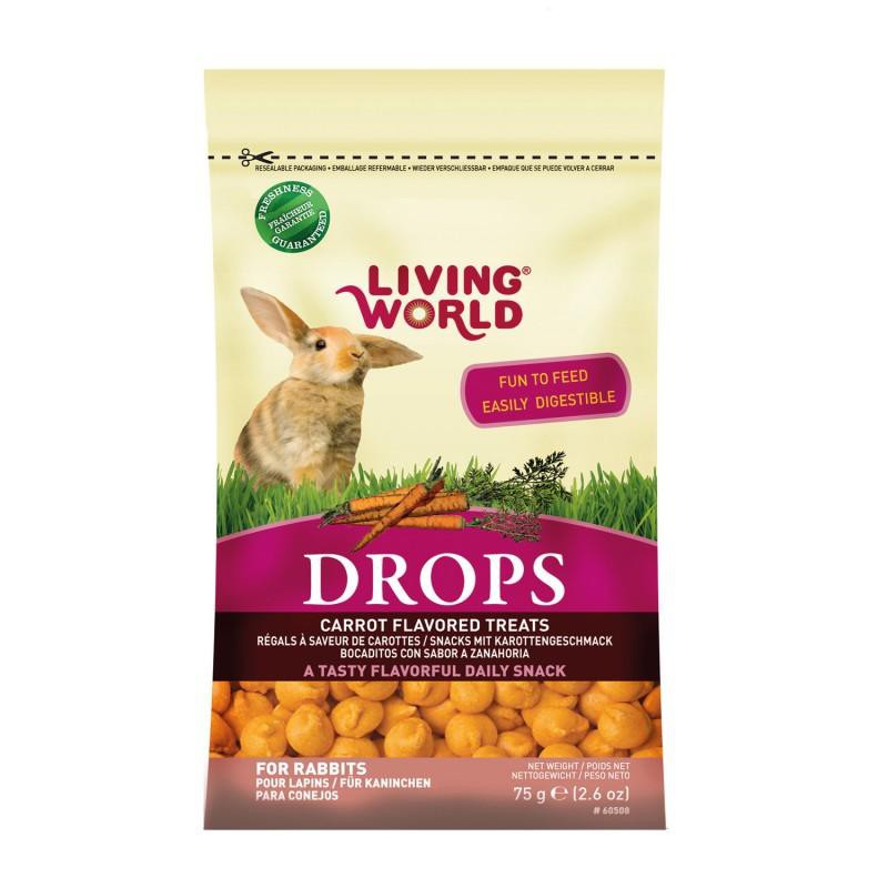Living World – Bocadillo de Zanahoria para Conejos 75 g