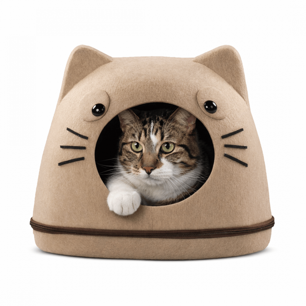 Cama Iglú para Gato con Carita