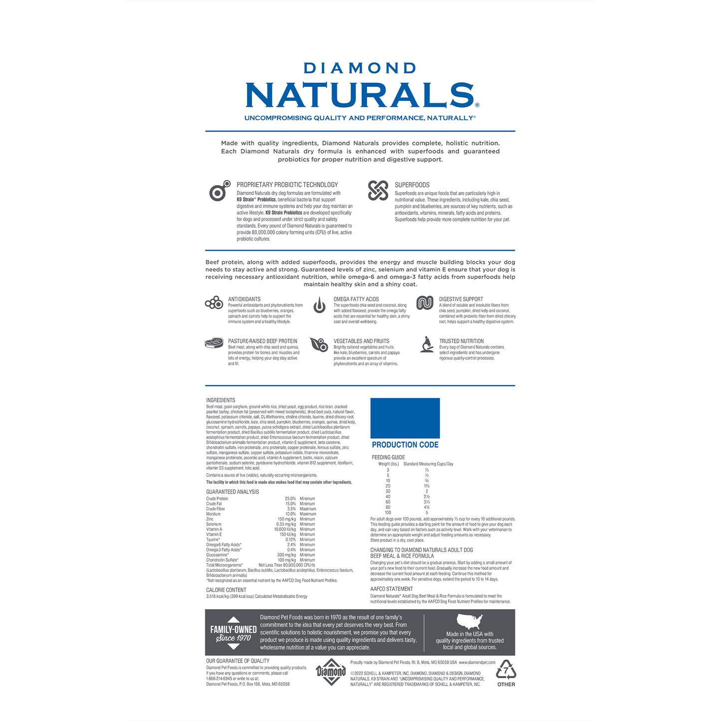 Diamond Naturals Adult Dog