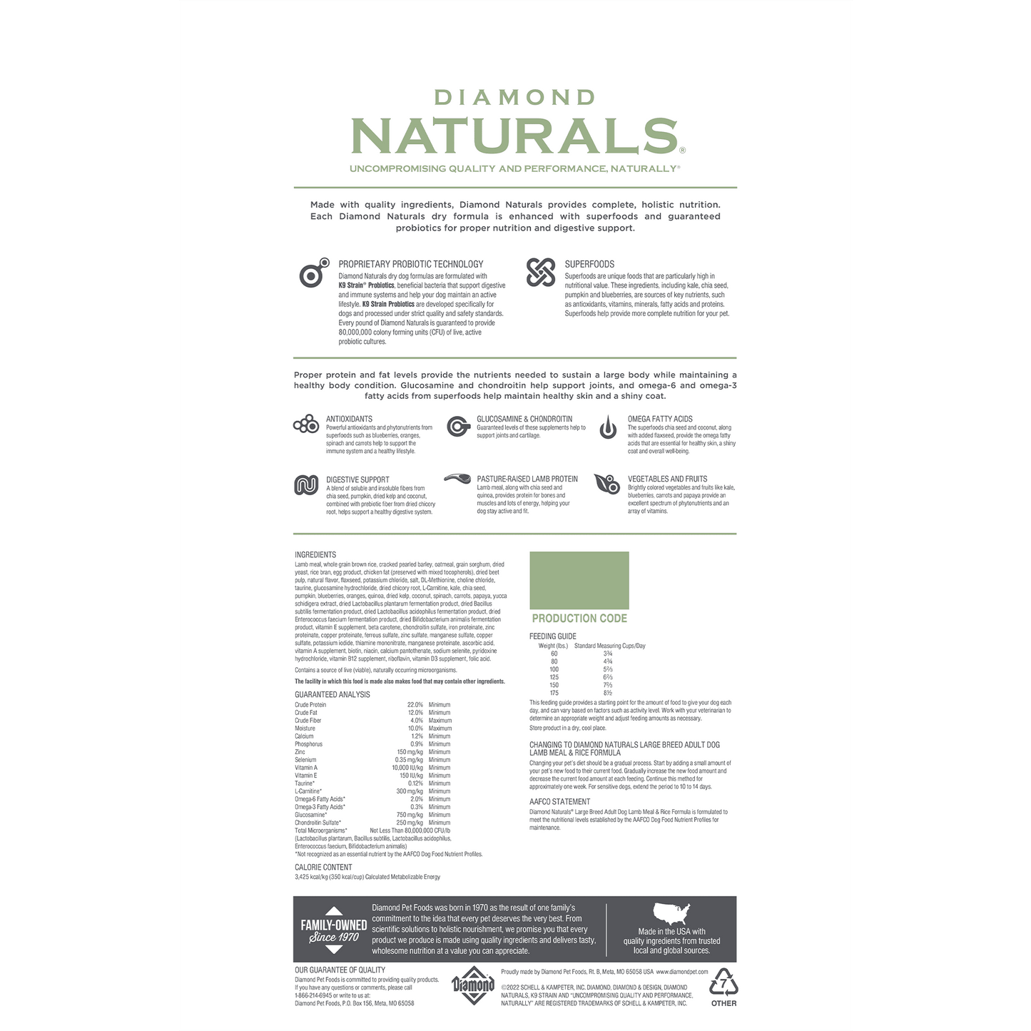 Diamond Naturals Large Breed Adult Lamb and Rice