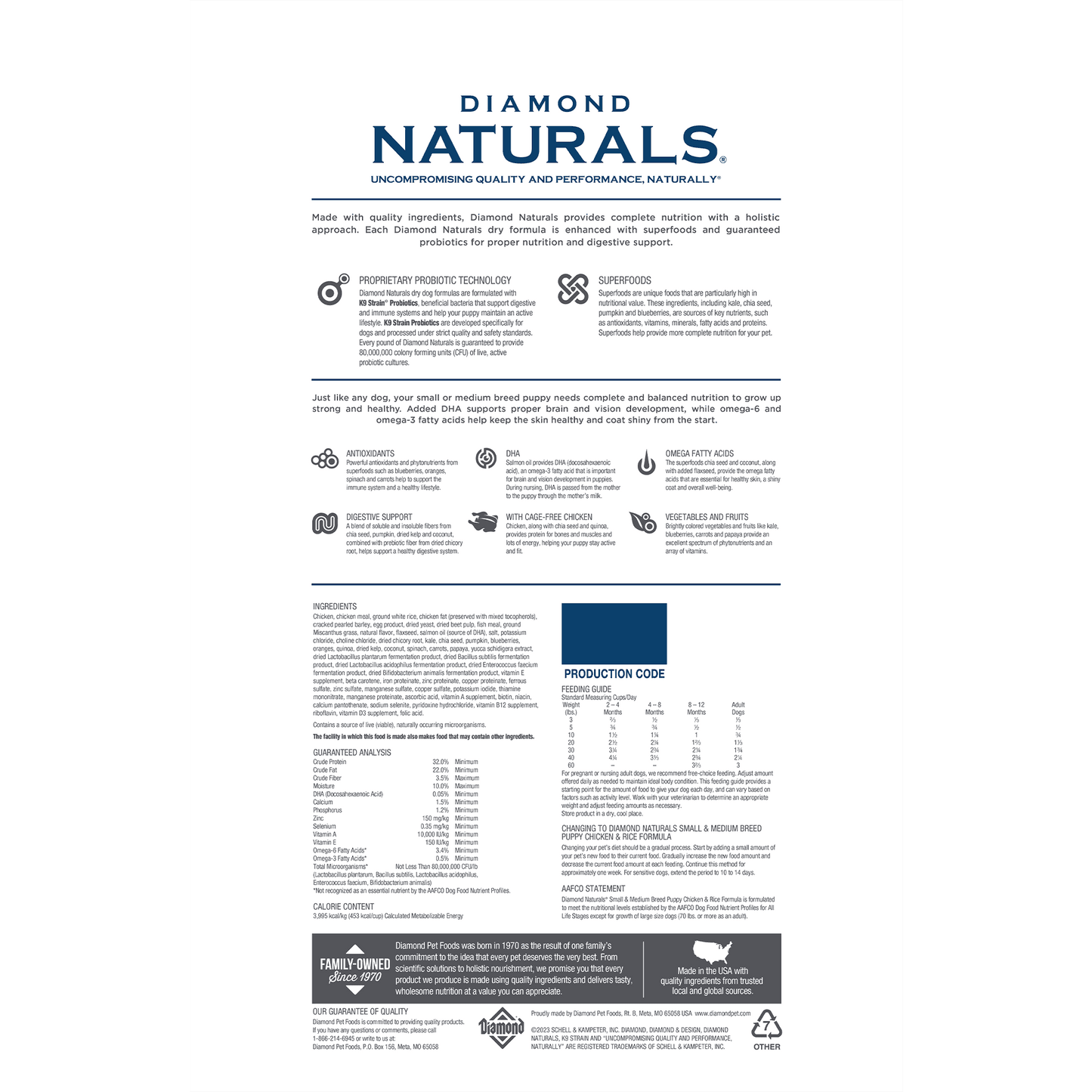 Diamond Naturals Puppy Small Breed