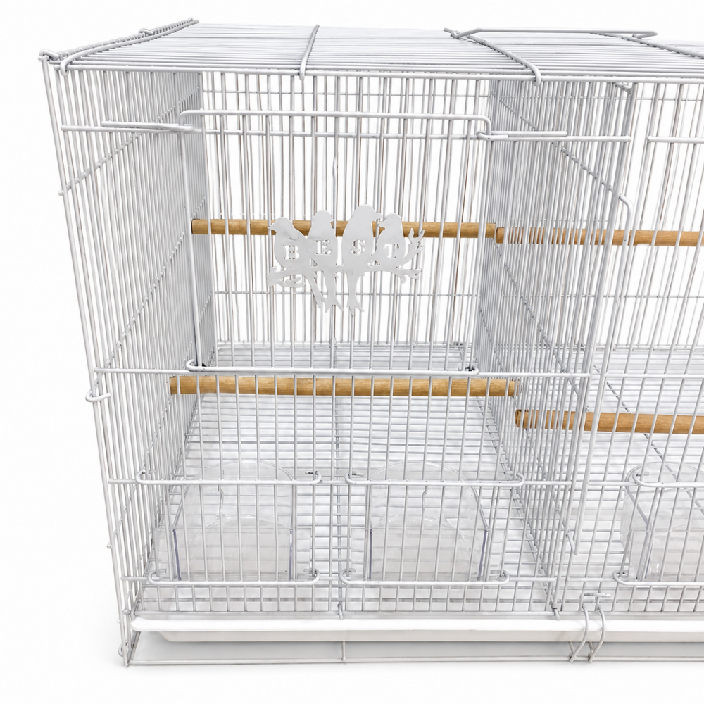 Jaula Doble Rectangular para Aves – 60 × 40 × 40 cm