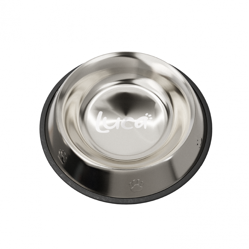 Luca – Plato de Acero Inoxidable Antideslizante