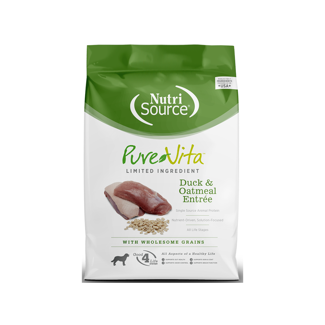 NutriSource PureVita Duck & Oatmeal Entrée