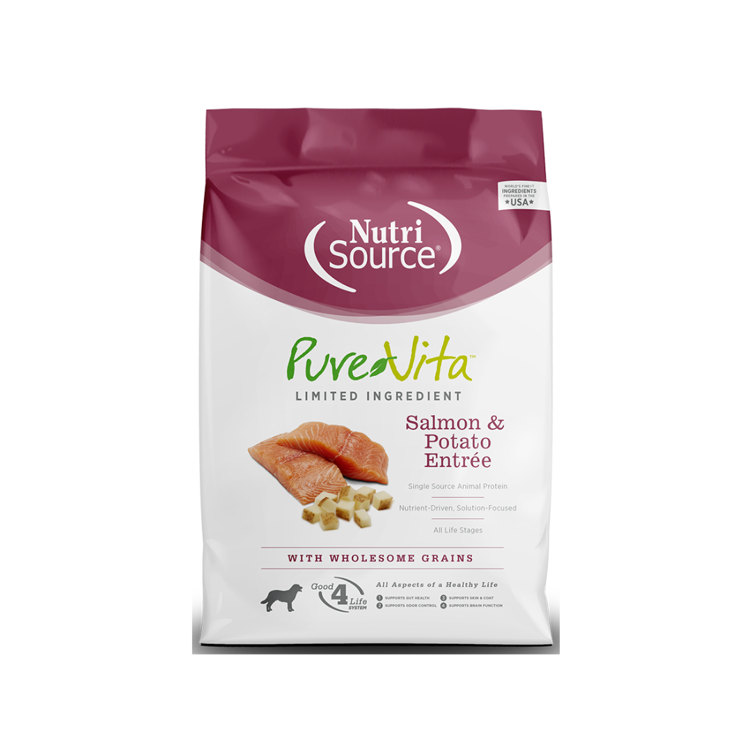 NutriSource PureVita Salmon y Potato Entrée