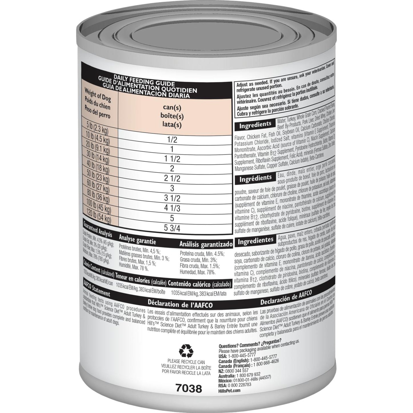 Hill´s Adulto Pavo y Cebada