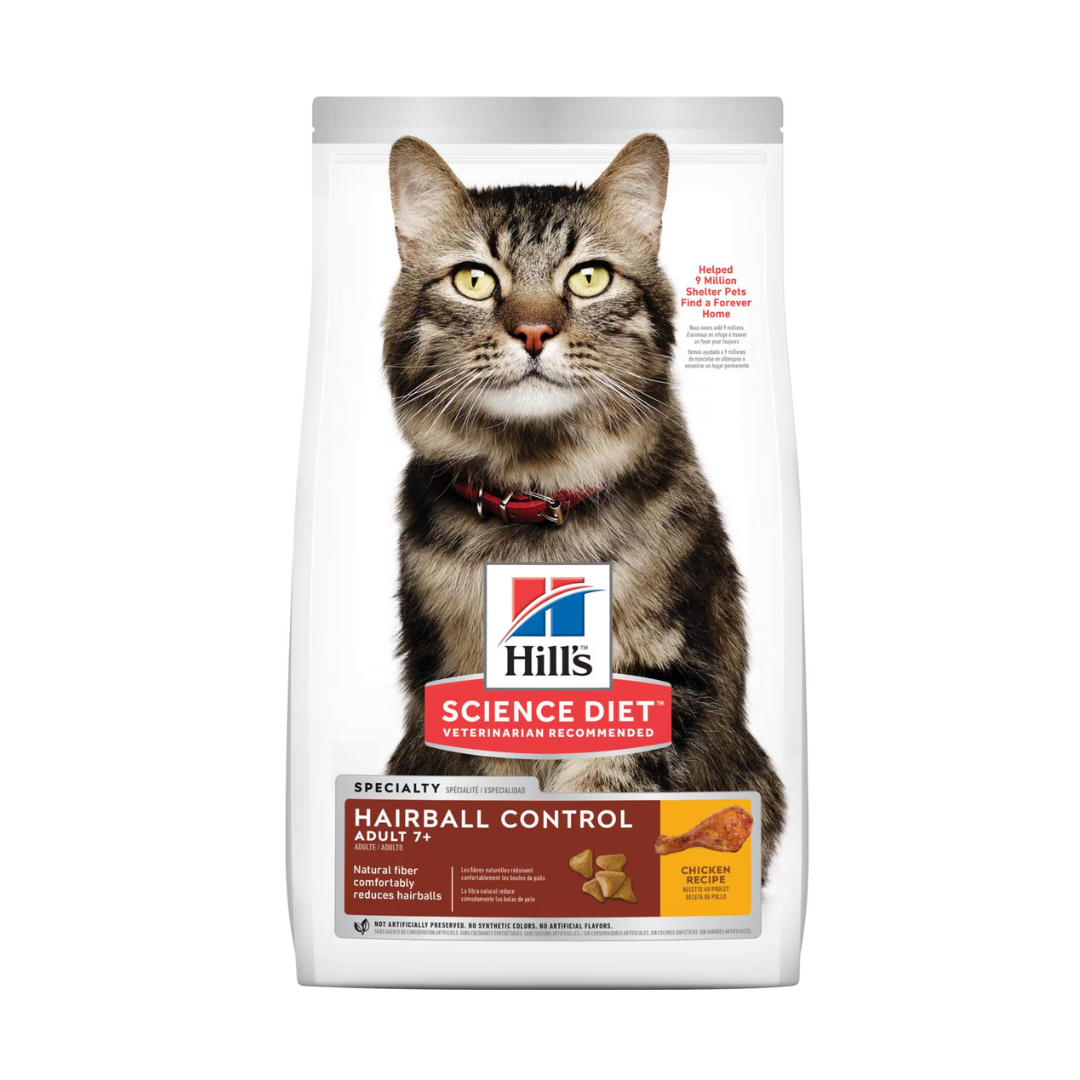 Adult 7+ Hairball Control cat food