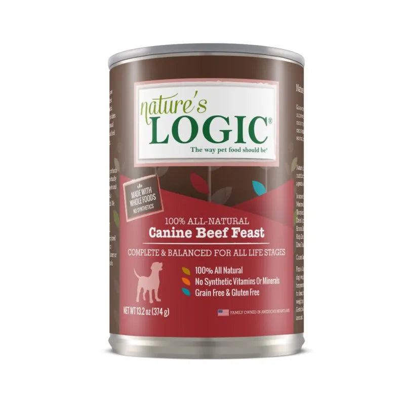 Alimento Enlatado para Perro de Res Nature’s Logic