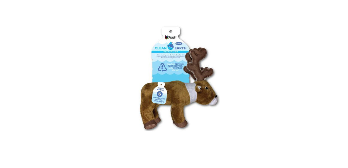 Spunky Pup – Clean Earth Plush Alce