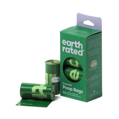 4 rollos 60 bolsas Fragancia Lavanda Earth Rated