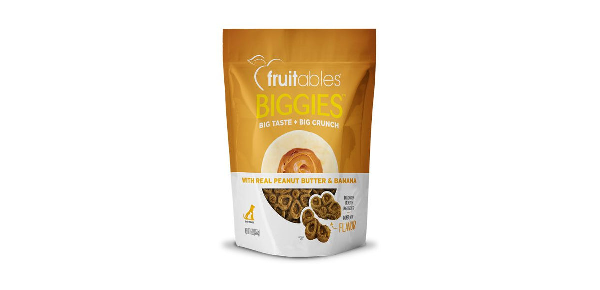 Fruitables – Premios para perros de Mantequilla de Maní y Banano 454g