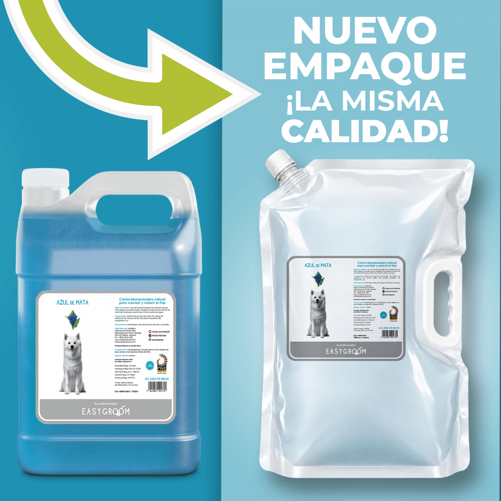 Easygroom – Acondicionador Azul de Mata Galón
