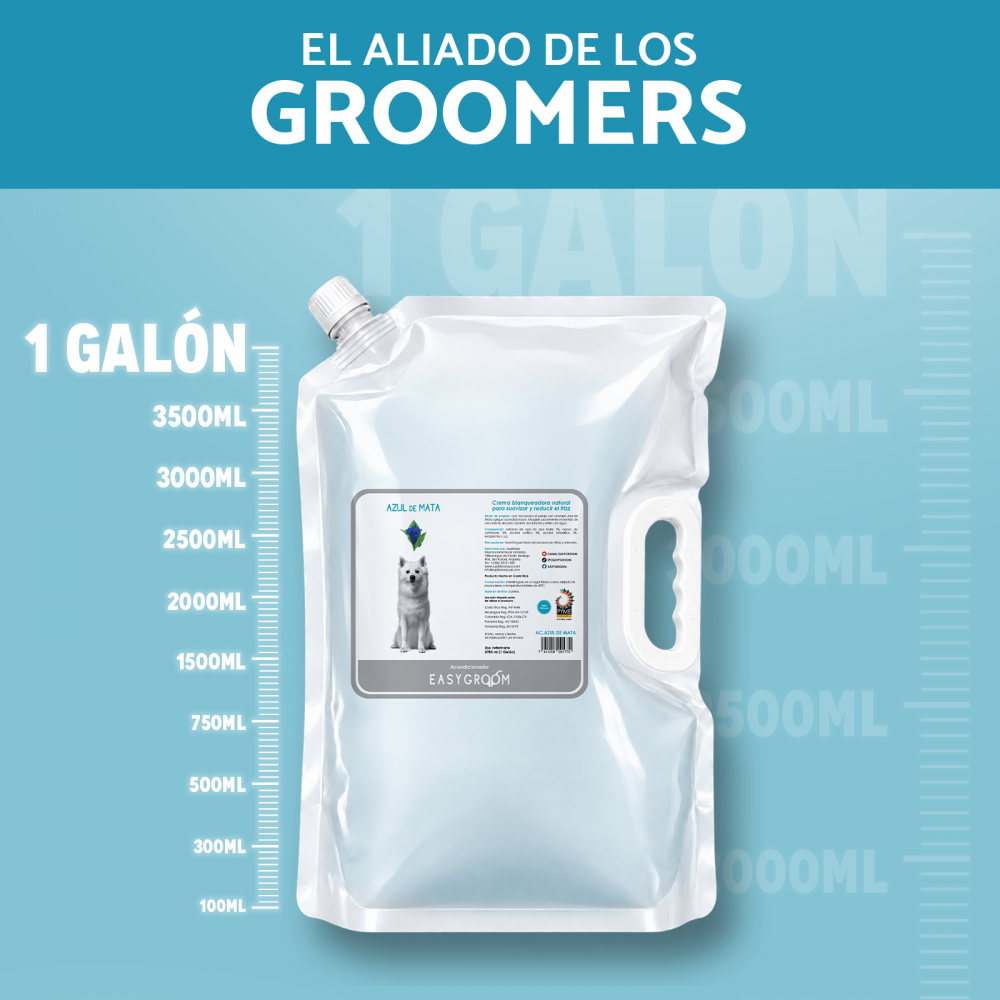 Easygroom – Acondicionador Azul de Mata Galón