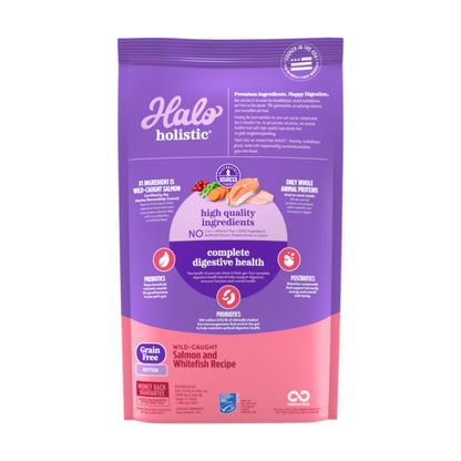 Halo Holistic – Gatito Sin Granos Salmón y Pescado Blanco 1,36 kg