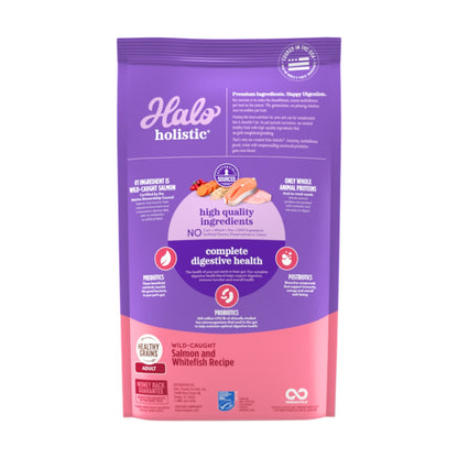 Halo Holistic – Salmón y Pescado Blanco con Granos Saludables 1,36 kg