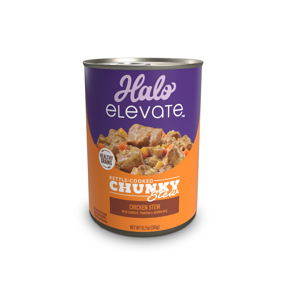 Halo Elevate – Lata Guiso de Pollo, Calabaza y Arroz Integral 361 g