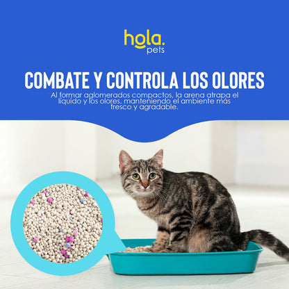 Arena para Gato 4kg - Baby Powder - Hola Pets
