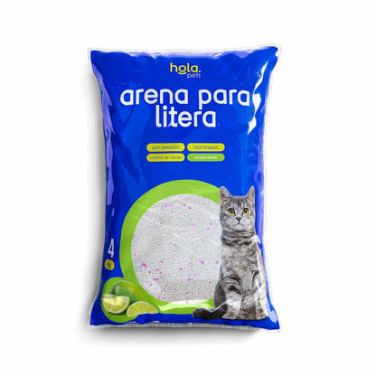 Arena para Gato 4kg - Limón - Hola Pets