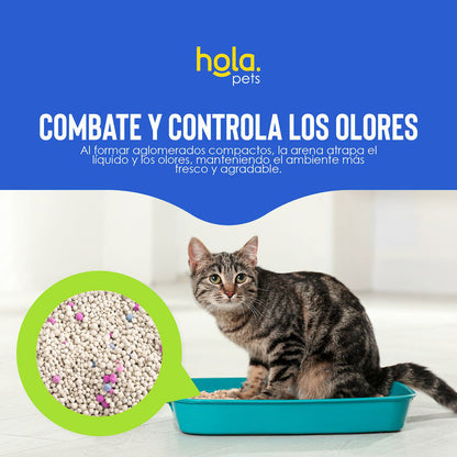 Arena para Gato 4kg - Limón - Hola Pets
