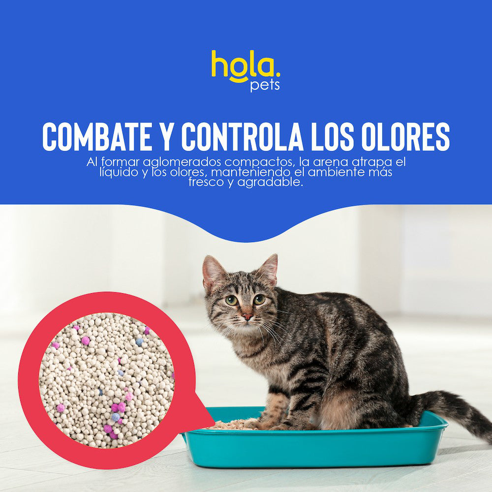 Arena para Gato 4kg - Rosa - Hola Pets