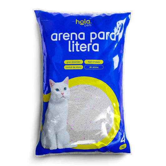 Arena para Gato 4kg - Sin Aroma - Hola Pets