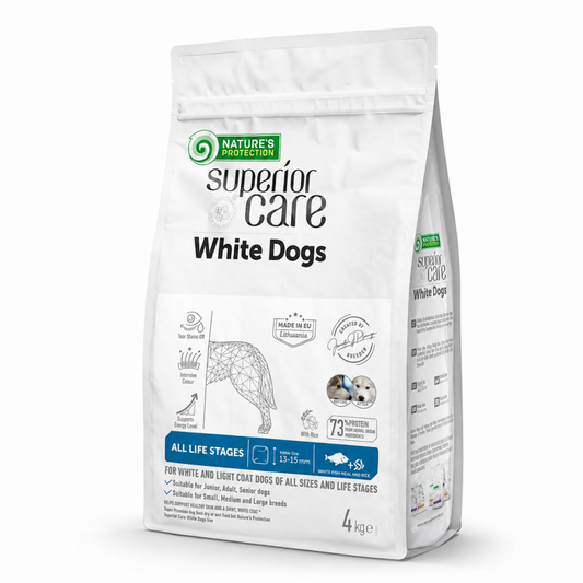 Nature's Protection – Perro Todas las Etapas Pescado Blanco y Arroz