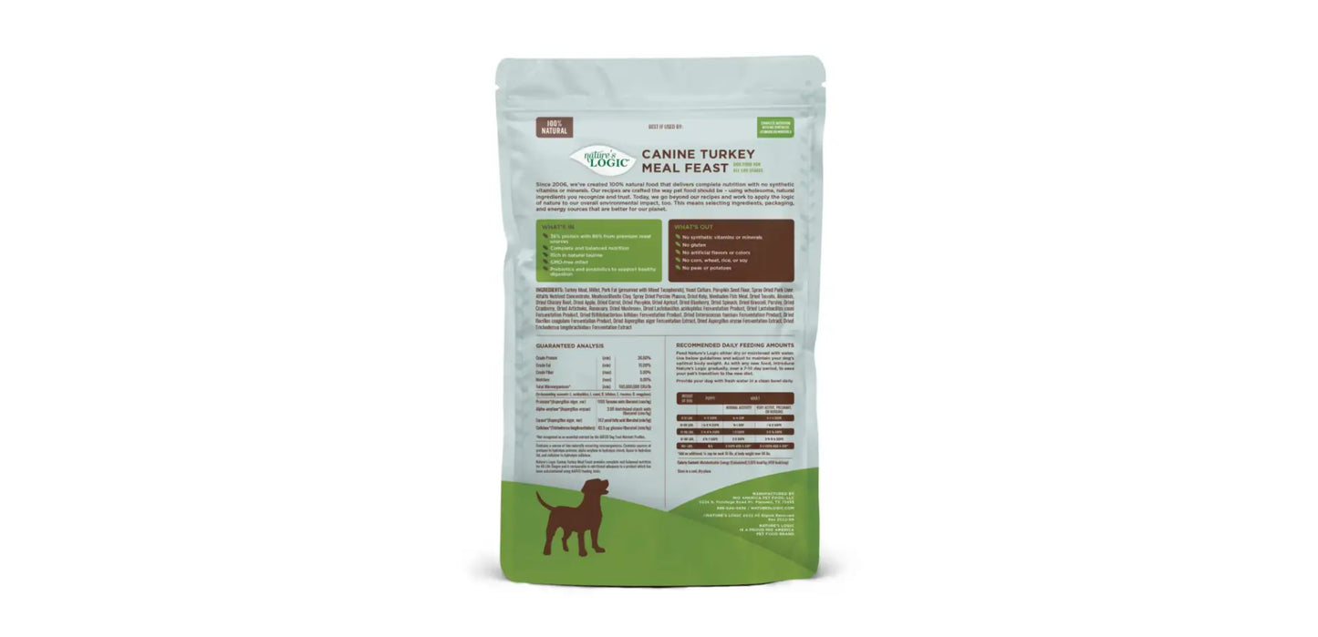 Alimento Natural para Perro de Pavo Nature’s Logic