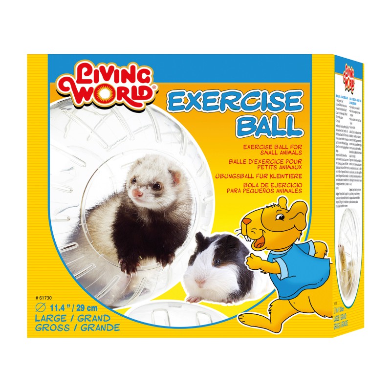 Living World – Bola de Ejercicio con Soporte Grande 29 cm