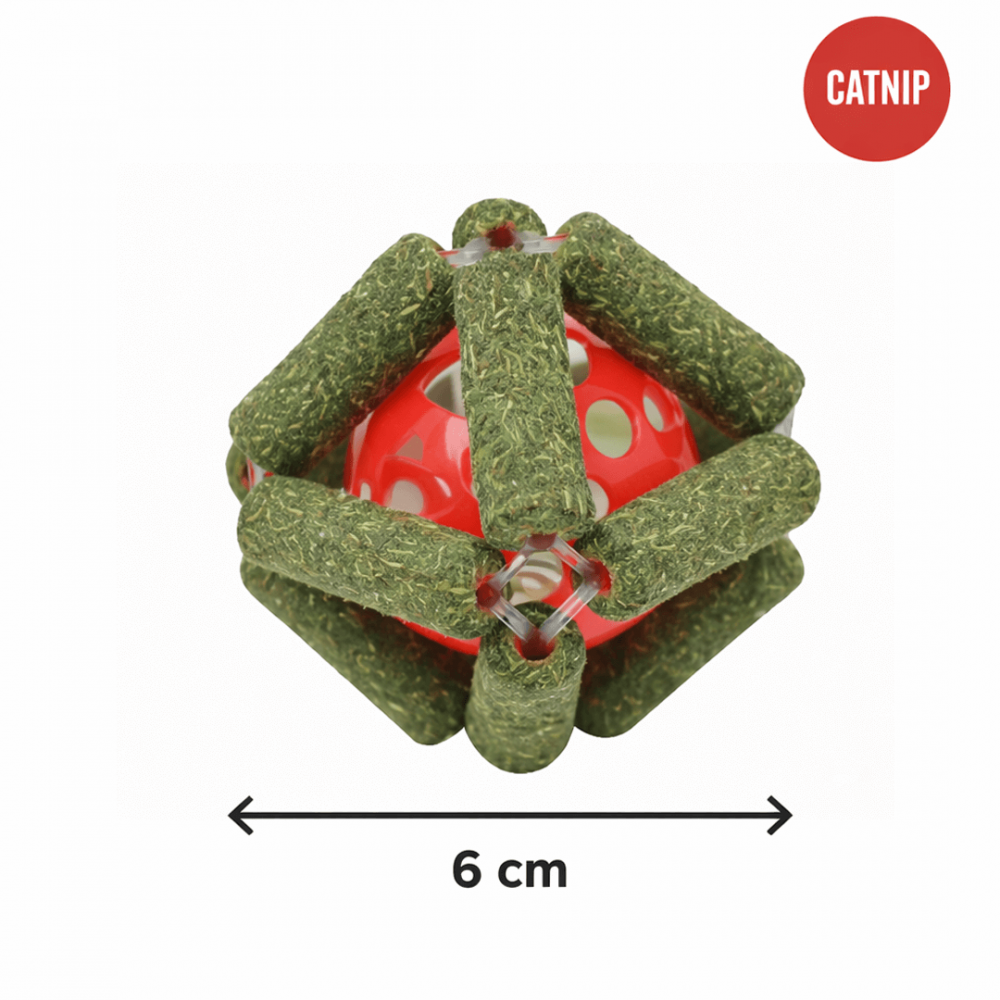 Bola Interactiva de Catnip con Campanita