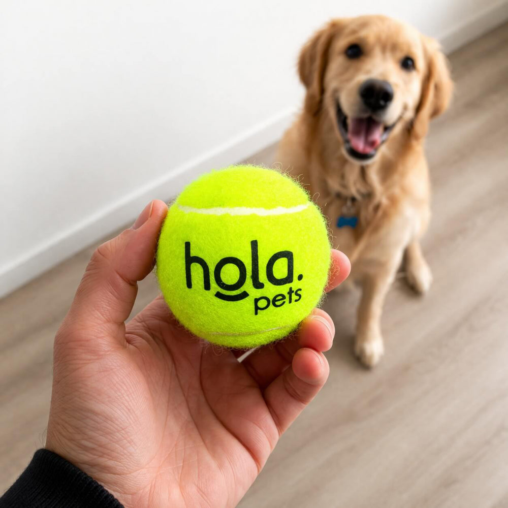Hola Pets – Pelotas Tipo Tenis para Perro 12 Unidades