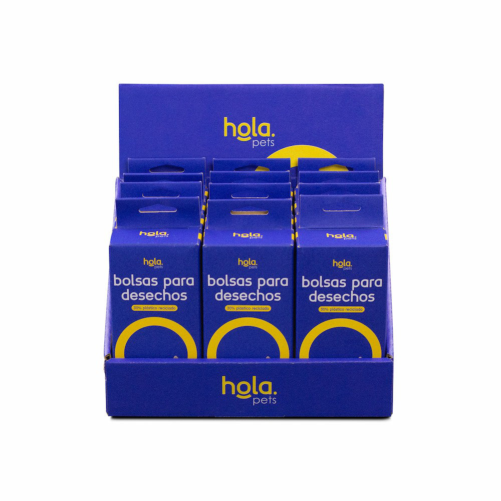Hola Pets – Bolsas para Desechos 4 Rollos (60 bolsas)