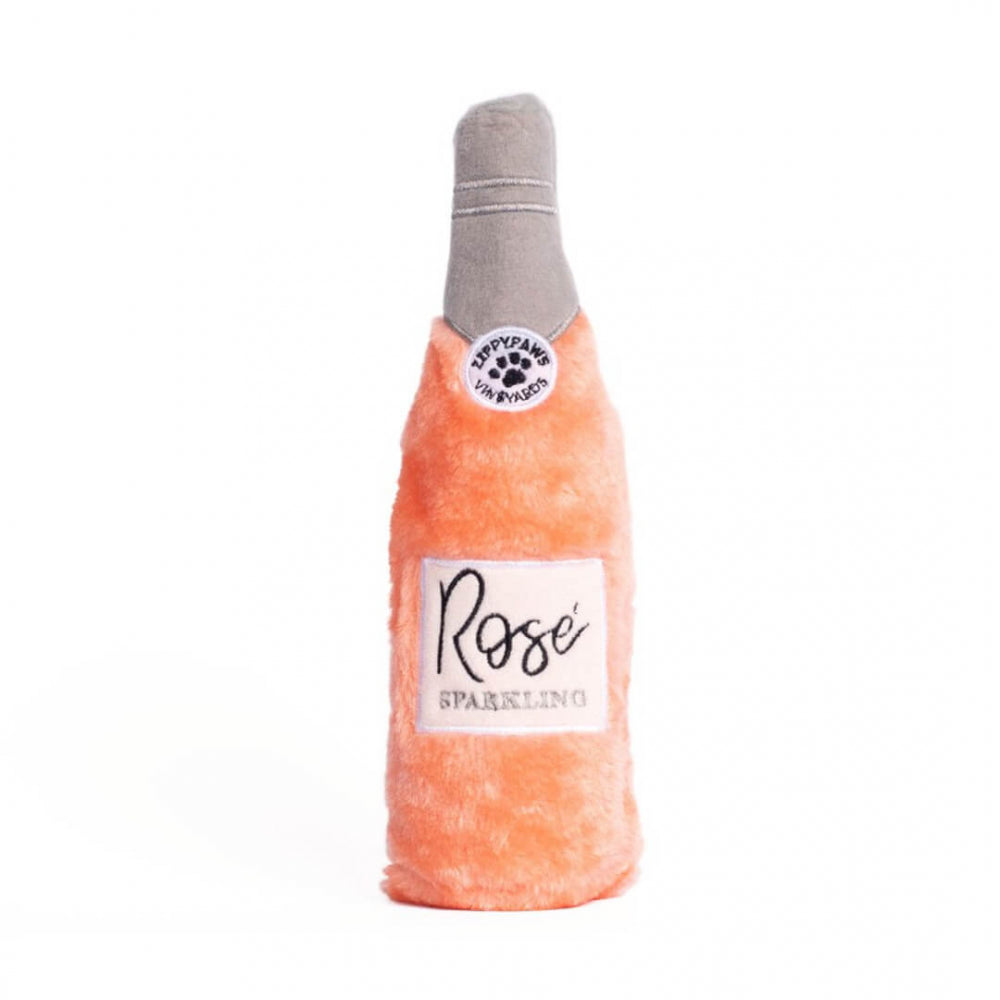 ZippyPaws – Botella de Vino Rosado de Peluche