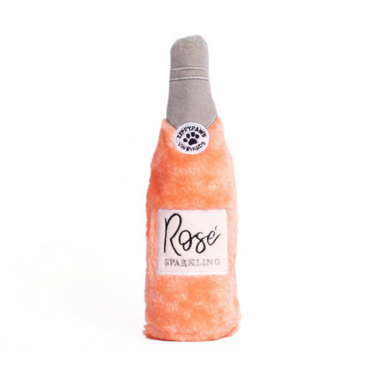 ZippyPaws – Botella de Vino Rosado de Peluche