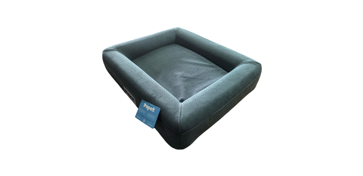 Popet – Cama Acolchada Memory Foam con Bordes color azul