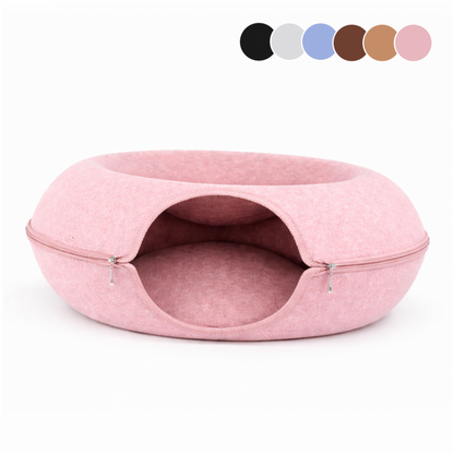 Cama Cueva 360° para Gato – Diseño Túnel